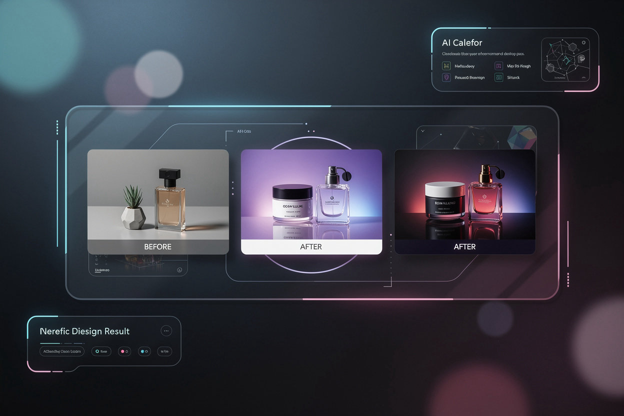 PromXAI نماذج قبل وبعد - تحويل صور المنتجات إلى إعلانات احترافية